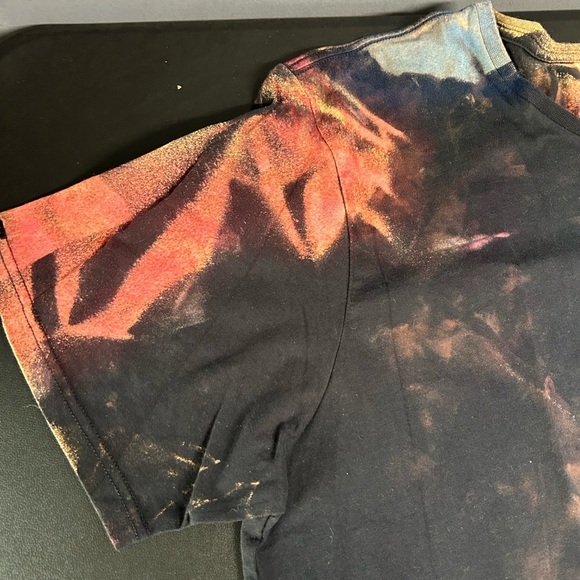 Men’s 2X Bleached Dyed  T Shirt Abstract Colorful Grunge Skater Graffiti‎ Artsy - Picture 2 of 15